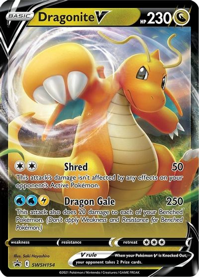 Dragonite V (SWSH154) [Sword & Shield: Black Star Promos] | Odin's Place