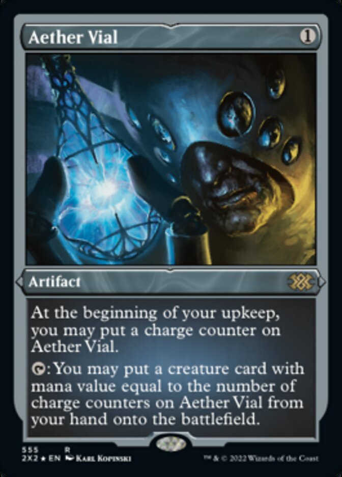 Aether Vial (Foil Etched) [Double Masters 2022] | Odin's Place