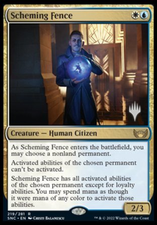 Scheming Fence (Promo Pack) [Streets of New Capenna Promos] | Odin's Place