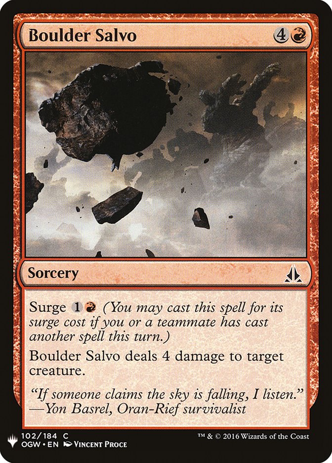 Boulder Salvo [Mystery Booster] | Odin's Place