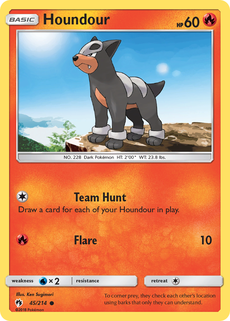 Houndour (45/214) [Sun & Moon: Lost Thunder] | Odin's Place