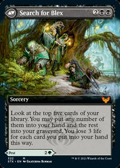 Blex, Vexing Pest // Search for Blex (Extended Art) [Strixhaven: School of Mages] | Odin's Place
