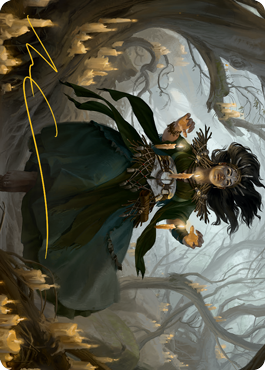 Candlegrove Witch 1 Art Card (Gold-Stamped Signature) [Innistrad: Midnight Hunt Art Series] | Odin's Place