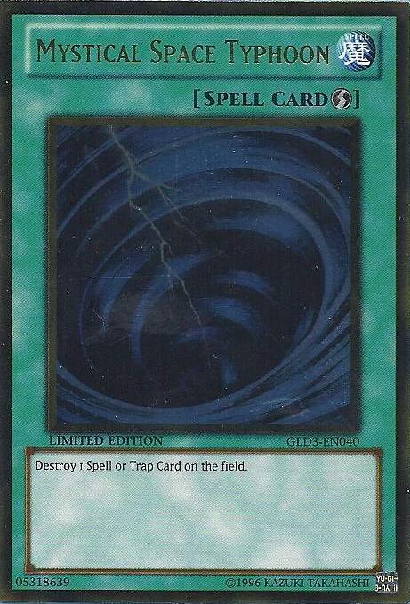Mystical Space Typhoon [GLD3-EN040] Gold Rare | Odin's Place