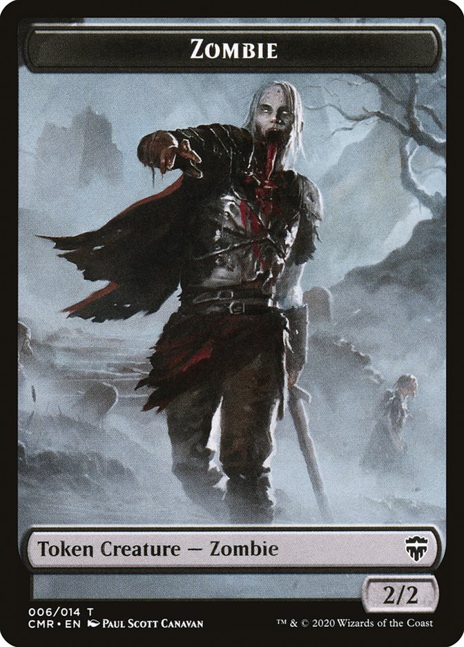 Soldier // Zombie Double-Sided Token [Commander Legends Tokens] | Odin's Place