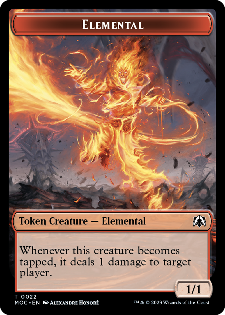 Elemental (22) // Faerie Double-Sided Token [March of the Machine Commander Tokens] | Odin's Place
