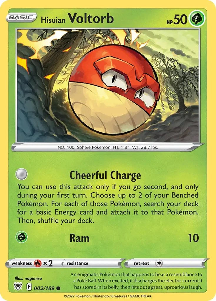 Hisuian Voltorb (002/189) (Theme Deck Exclusive) [Sword & Shield: Astral Radiance] | Odin's Place