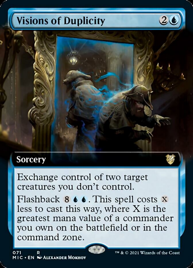 Visions of Duplicity (Extended Art) [Innistrad: Midnight Hunt Commander] | Odin's Place