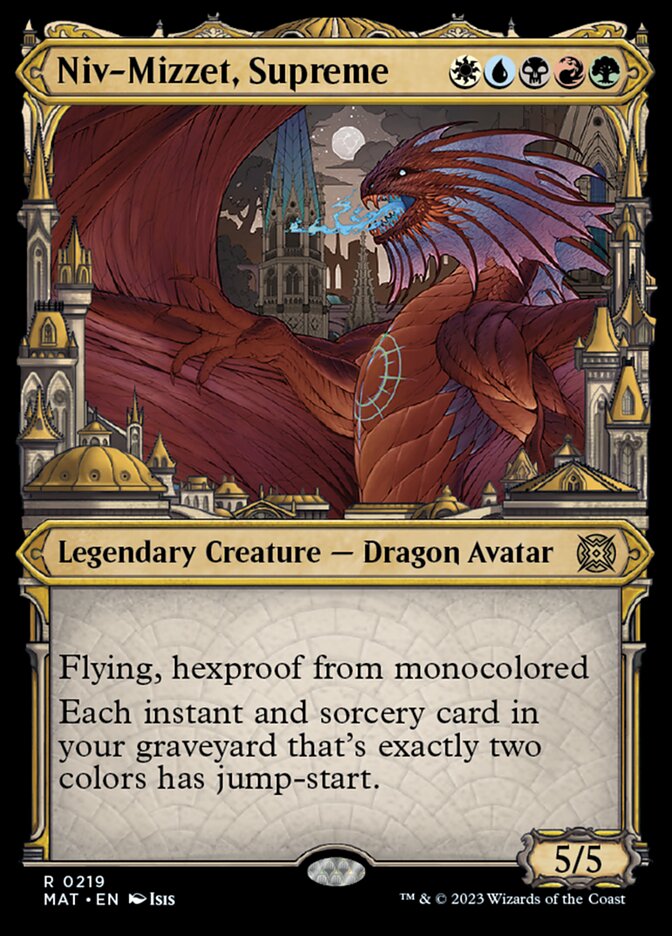 Niv-Mizzet, Supreme (Showcase Halo Foil) [March of the Machine: The Aftermath] | Odin's Place
