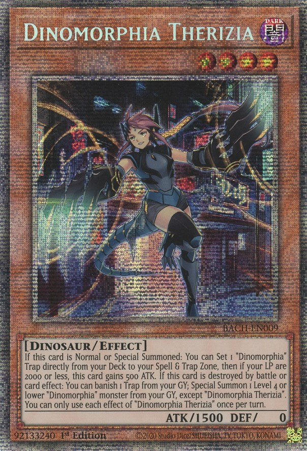 Dinomorphia Therizia [BACH-EN009] Starlight Rare | Odin's Place