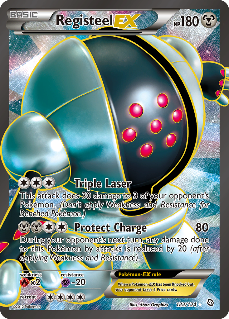 Registeel EX (122/124) [Black & White: Dragons Exalted] | Odin's Place