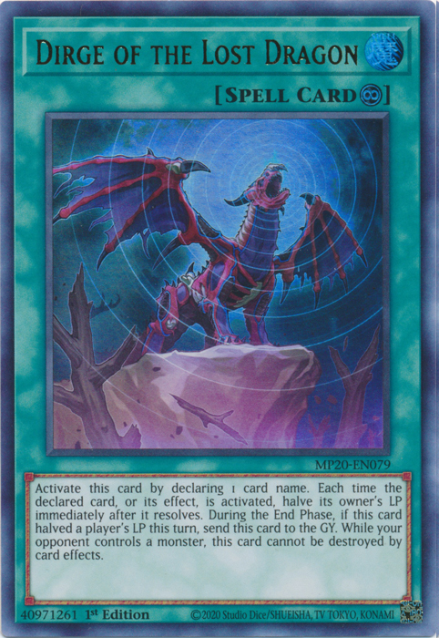 Dirge of the Lost Dragon [MP20-EN079] Ultra Rare | Odin's Place