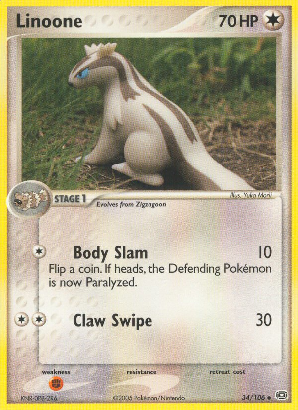 Linoone (34/106) [EX: Emerald] | Odin's Place