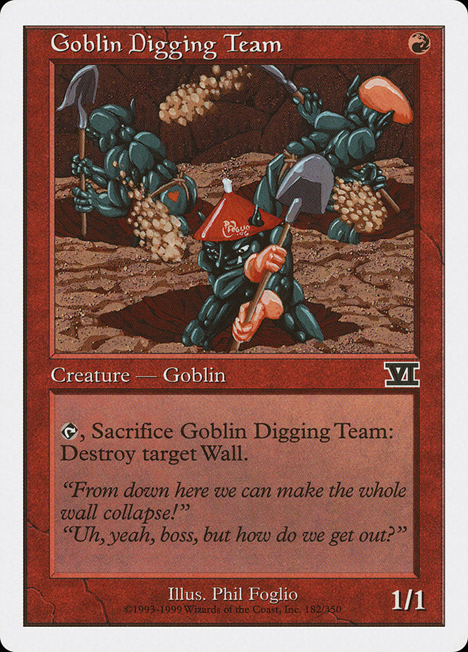 Goblin Digging Team (182) [Classic Sixth Edition] | Odin's Place