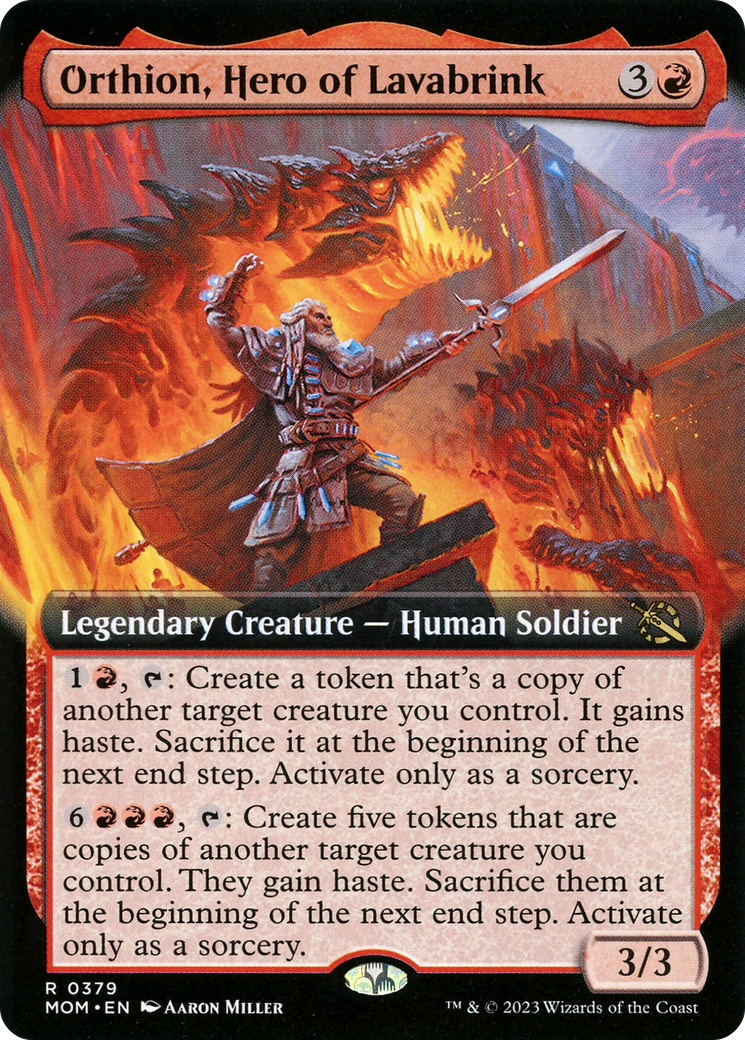 Orthion, Hero of Lavabrink (Extended Art) [March of the Machine] | Odin's Place