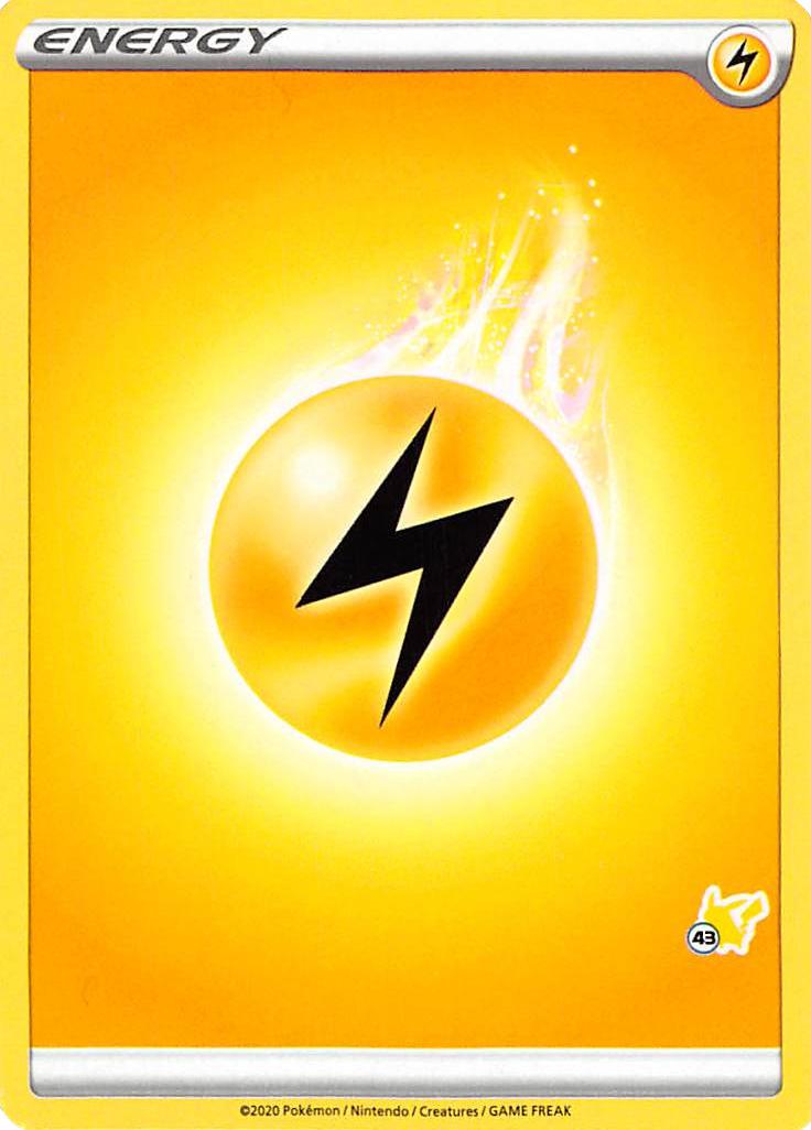 Lightning Energy (Pikachu Stamp #43) [Battle Academy 2022] | Odin's Place