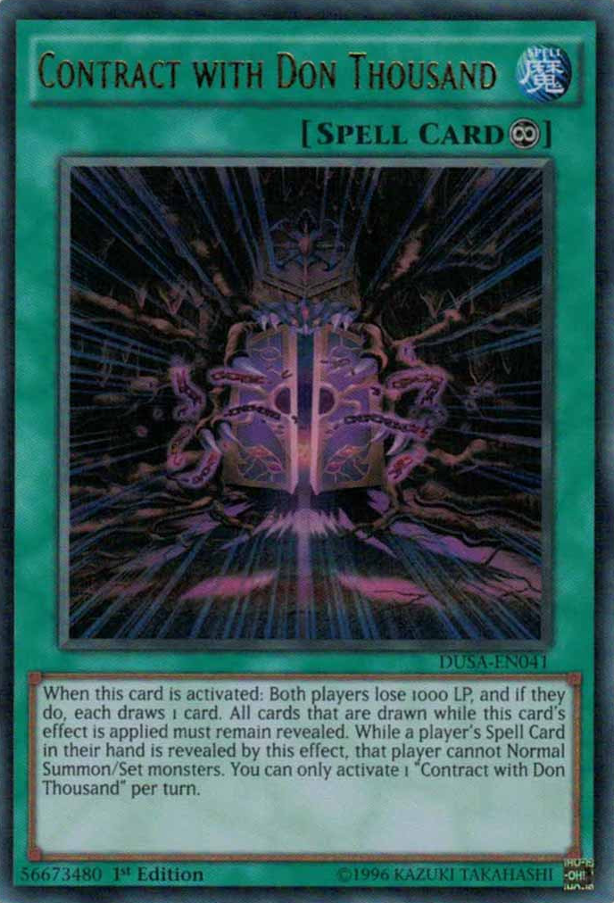 Contract with Don Thousand [DUSA-EN041] Ultra Rare | Odin's Place