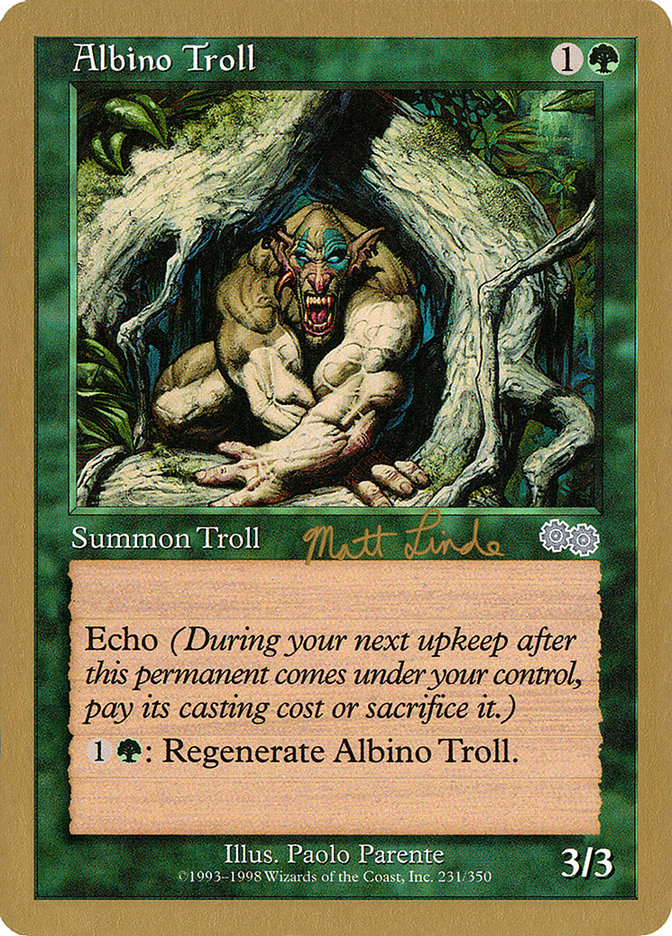 Albino Troll (Matt Linde) [World Championship Decks 1999] | Odin's Place