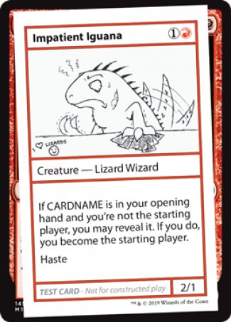 Impatient Iguana (2021 Edition) [Mystery Booster Playtest Cards] | Odin's Place