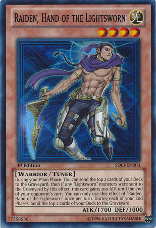 Raiden, Hand of the Lightsworn [SDLI-EN003] Super Rare | Odin's Place
