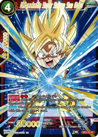 Unbreakable Super Saiyan Son Goku (Gold Stamped) (SD2-03) [Mythic Booster] | Odin's Place