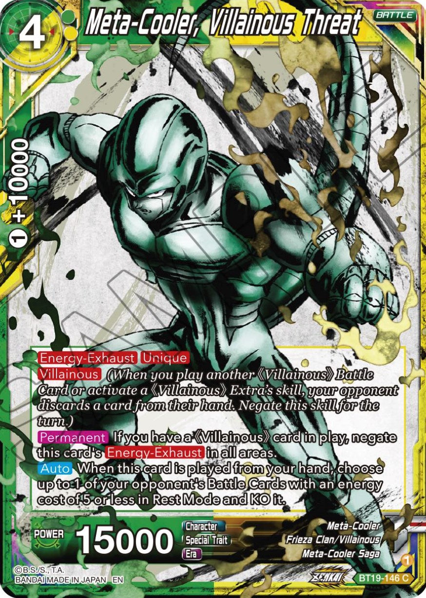 Meta-Cooler, Villainous Threat (BT19-146) [Fighter's Ambition] | Odin's Place