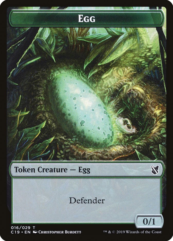 Egg Token [Commander 2019 Tokens] | Odin's Place