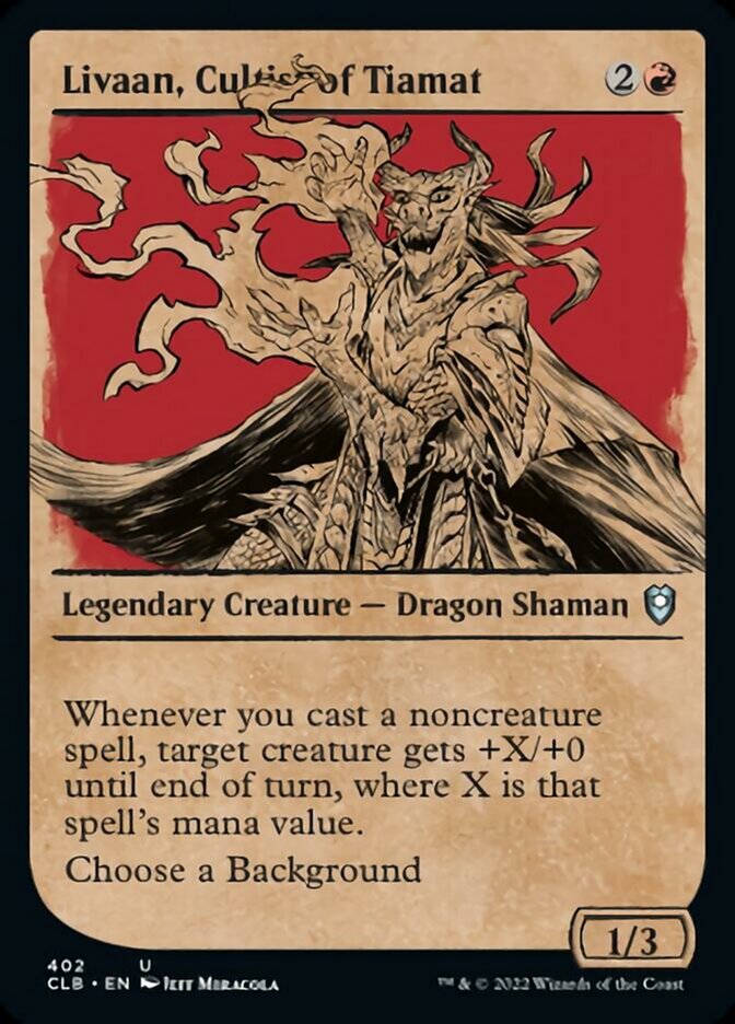 Livaan, Cultist of Tiamat (Showcase) [Commander Legends: Battle for Baldur's Gate] | Odin's Place