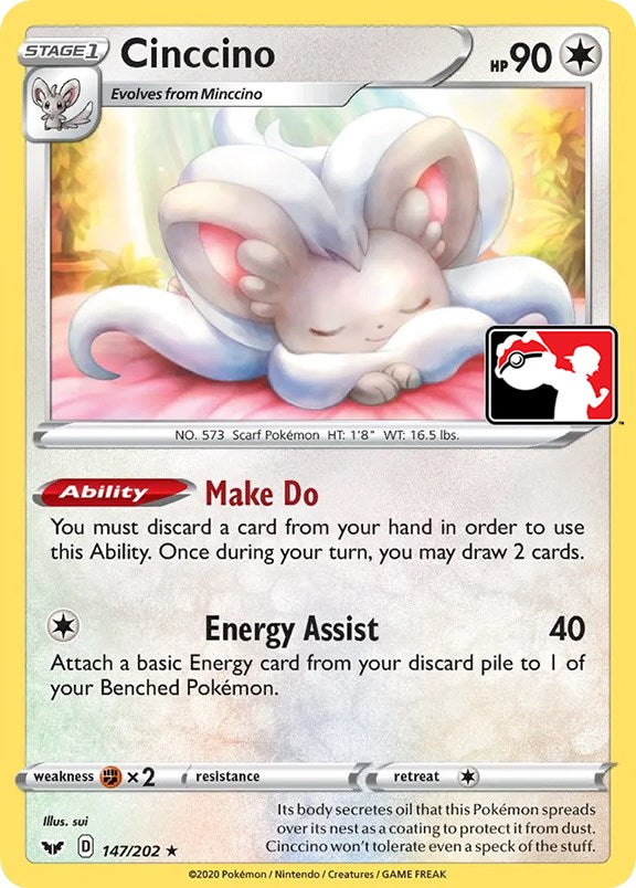 Cinccino (147/202) [Prize Pack Series One] | Odin's Place