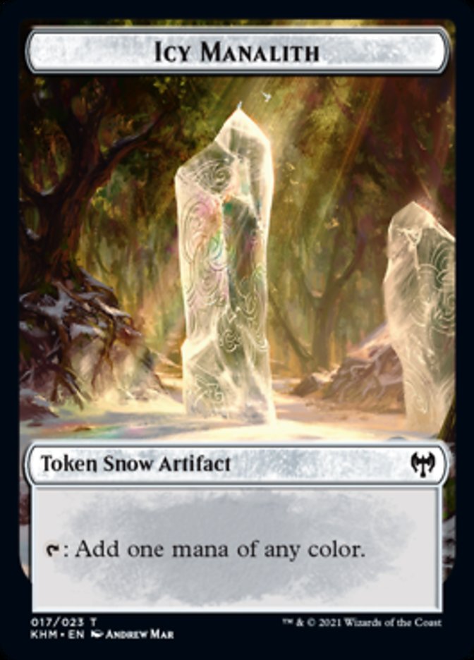 Icy Manalith Token [Kaldheim Tokens] | Odin's Place