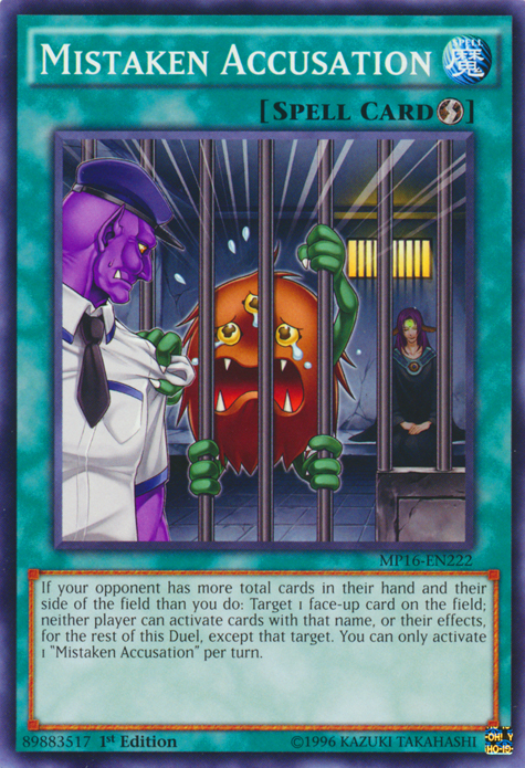 Mistaken Accusation [MP16-EN222] Common | Odin's Place