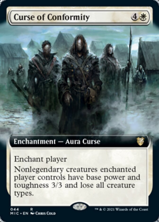Curse of Conformity (Extended Art) [Innistrad: Midnight Hunt Commander] | Odin's Place