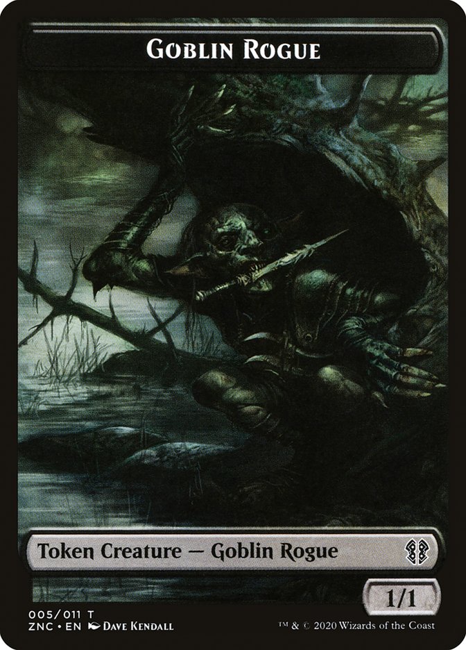 Faerie Rogue // Goblin Rogue Double-Sided Token [Zendikar Rising Commander Tokens] | Odin's Place