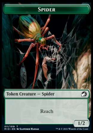 Beast (007) // Spider Double-Sided Token [Innistrad: Midnight Hunt Commander Tokens] | Odin's Place