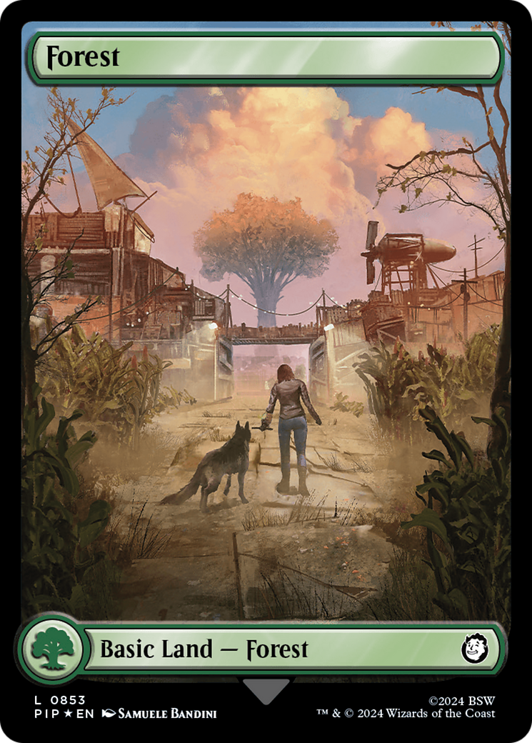 Forest (0853) (Surge Foil) [Fallout] | Odin's Place