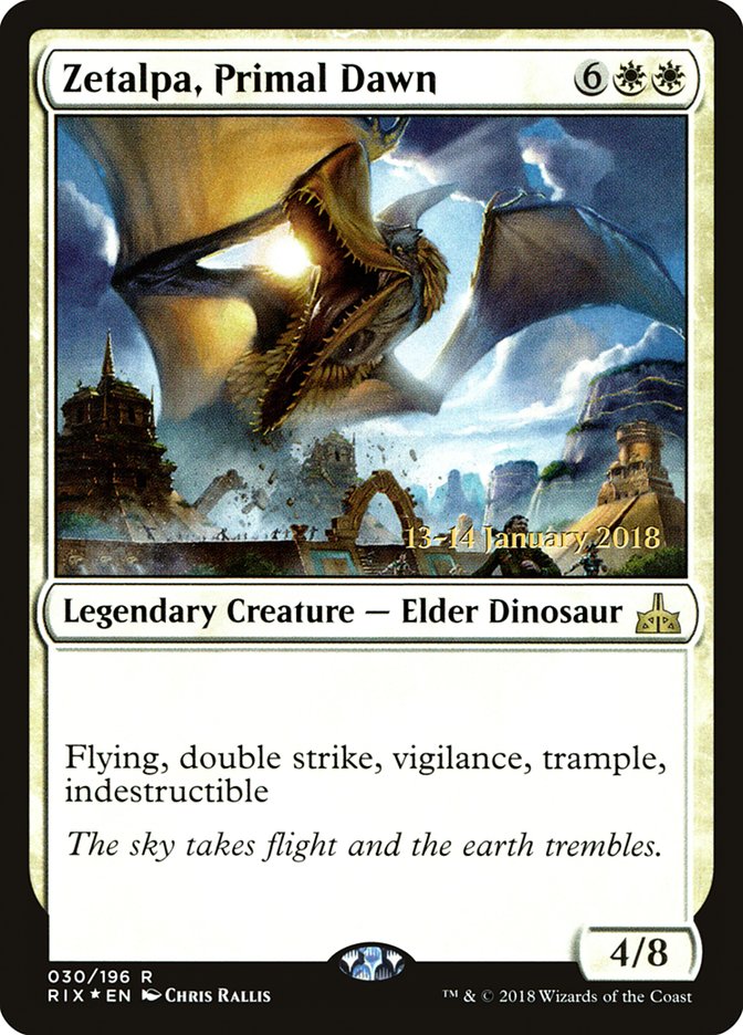 Zetalpa, Primal Dawn (30) [Rivals of Ixalan Prerelease Promos] | Odin's Place