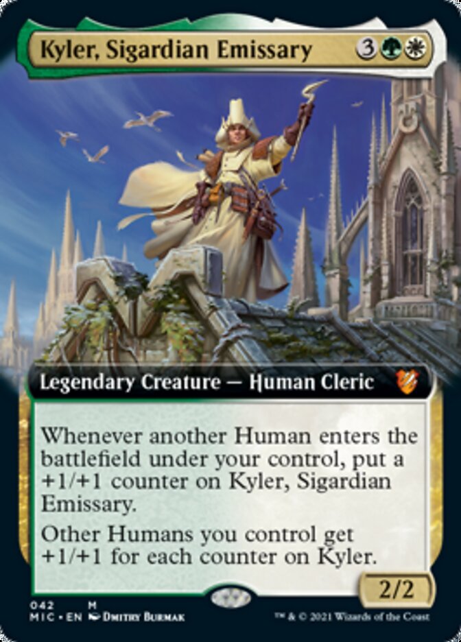 Kyler, Sigardian Emissary (Extended Art) [Innistrad: Midnight Hunt Commander] | Odin's Place