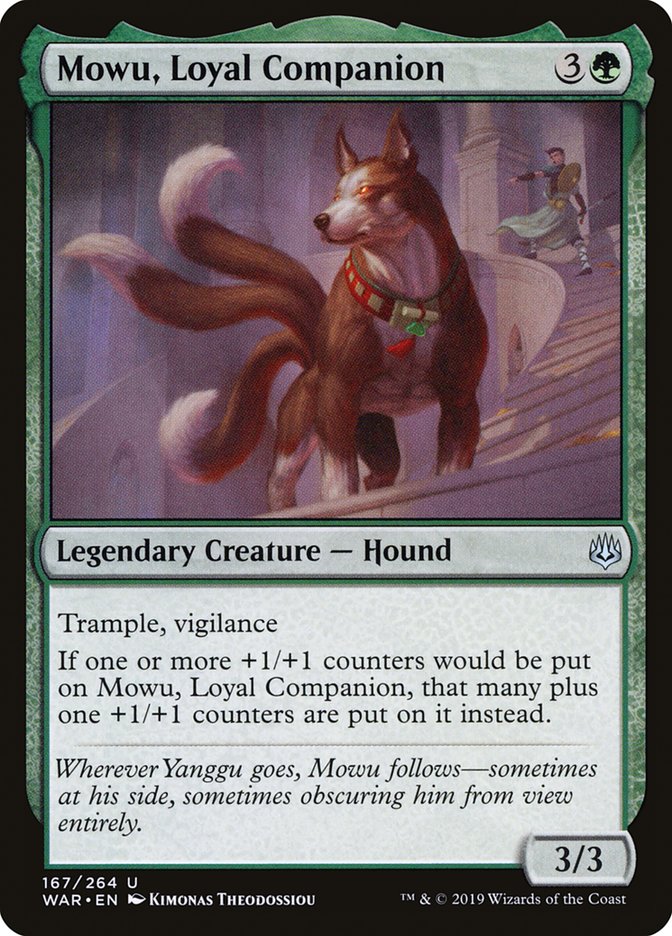 Mowu, Loyal Companion (167) [War of the Spark] | Odin's Place