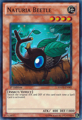 Naturia Beetle [HA02-EN001] Super Rare | Odin's Place