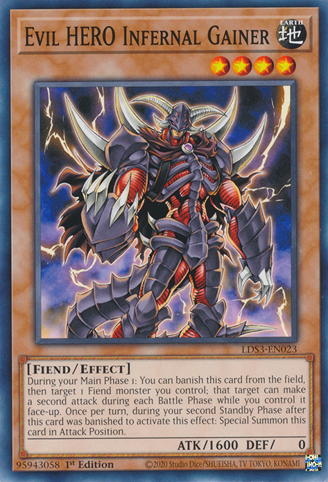 Evil HERO Infernal Gainer [LDS3-EN023] Common | Odin's Place