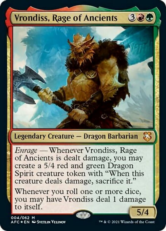 Vrondiss, Rage of Ancients (Display Commander) [Dungeons & Dragons: Adventures in the Forgotten Realms Commander] | Odin's Place