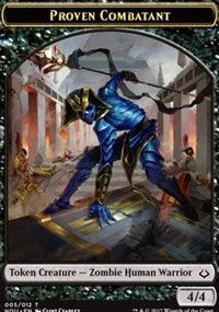 Proven Combatant // Cat Double-Sided Token [Hour of Devastation Tokens] | Odin's Place