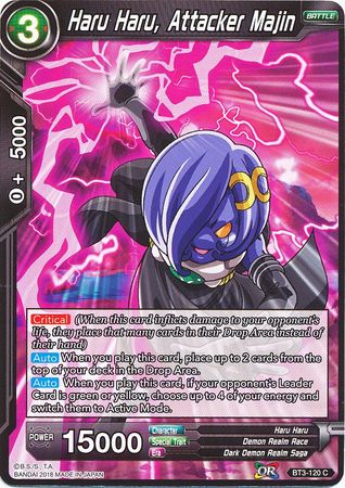 Haru Haru, Attacker Majin (BT3-120) [Cross Worlds] | Odin's Place