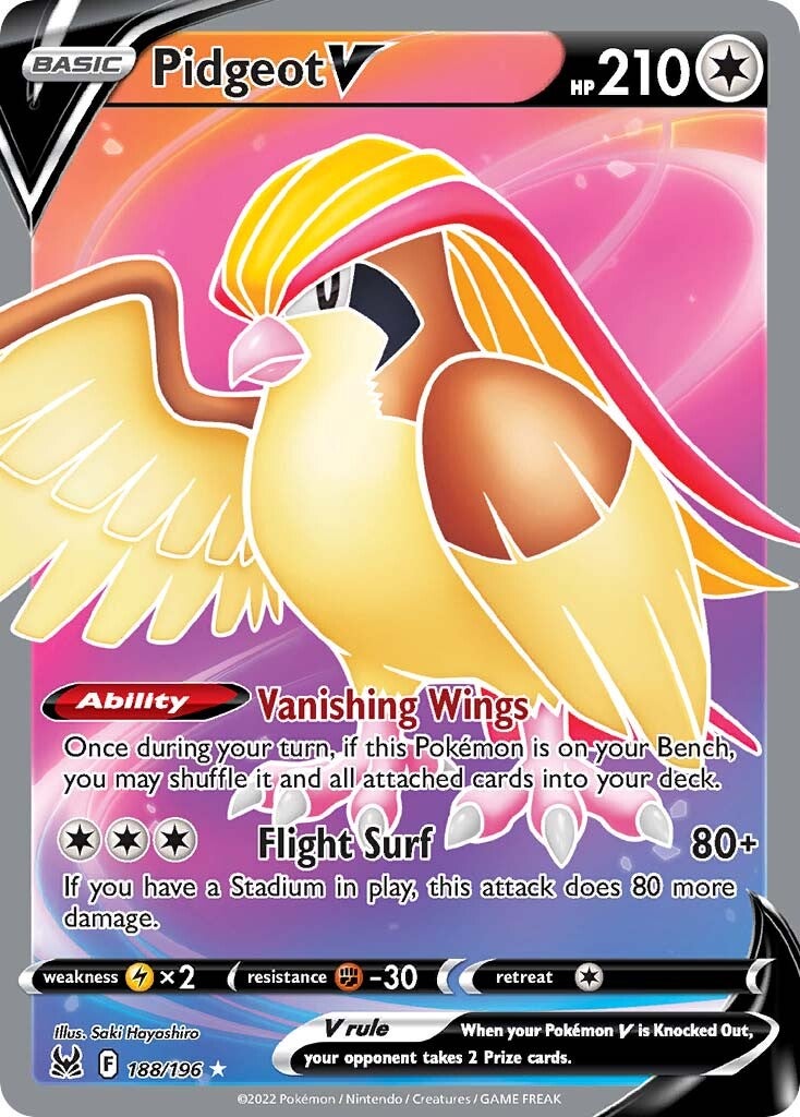 Pidgeot V (188/196) [Sword & Shield: Lost Origin] | Odin's Place