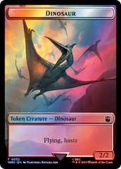 Human (0037) // Dinosaur Double-Sided Token (Surge Foil) [Doctor Who Tokens] | Odin's Place