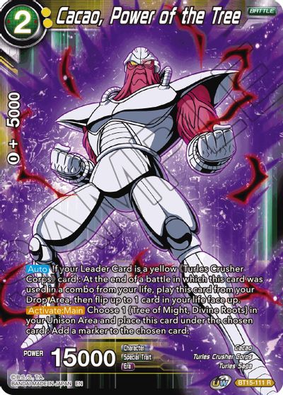 Cacao, Power of the Tree (BT15-111) [Saiyan Showdown] | Odin's Place