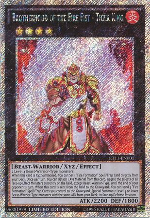 Brotherhood of the Fire Fist - Tiger King [CT11-EN001] Secret Rare | Odin's Place