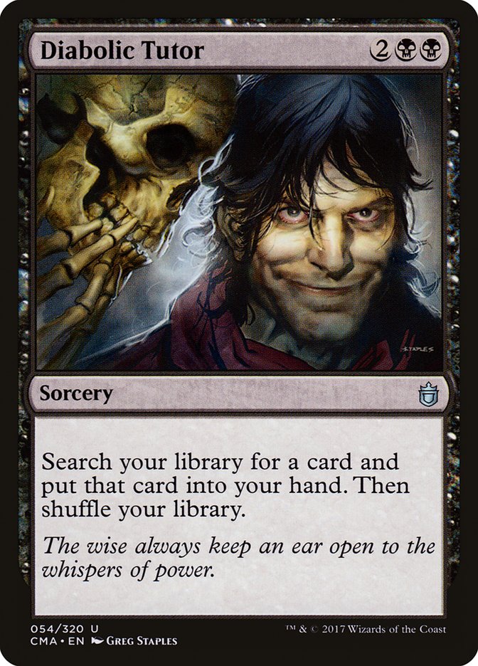 Diabolic Tutor (54) [Commander Anthology] | Odin's Place