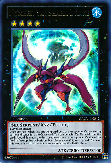 Number 32: Shark Drake [GAOV-EN042] Ultra Rare | Odin's Place
