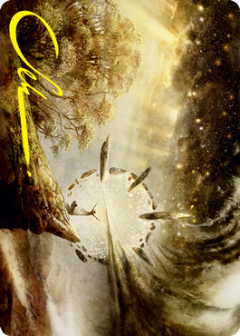 Harness Infinity Art Card (Gold-Stamped Signature) [Strixhaven: School of Mages Art Series] | Odin's Place